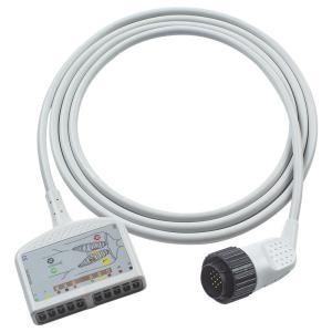 China 16Pin Compatible Kenz EKG Trunk Cable IEC/AHA for Adult/Pediatric Patients wholesale