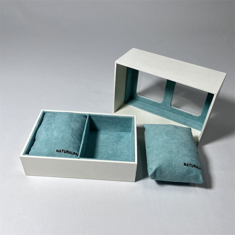 PU Watch Box Gift Packaging Silk Wadding Inside Leather Surface Watch Box With Pillow