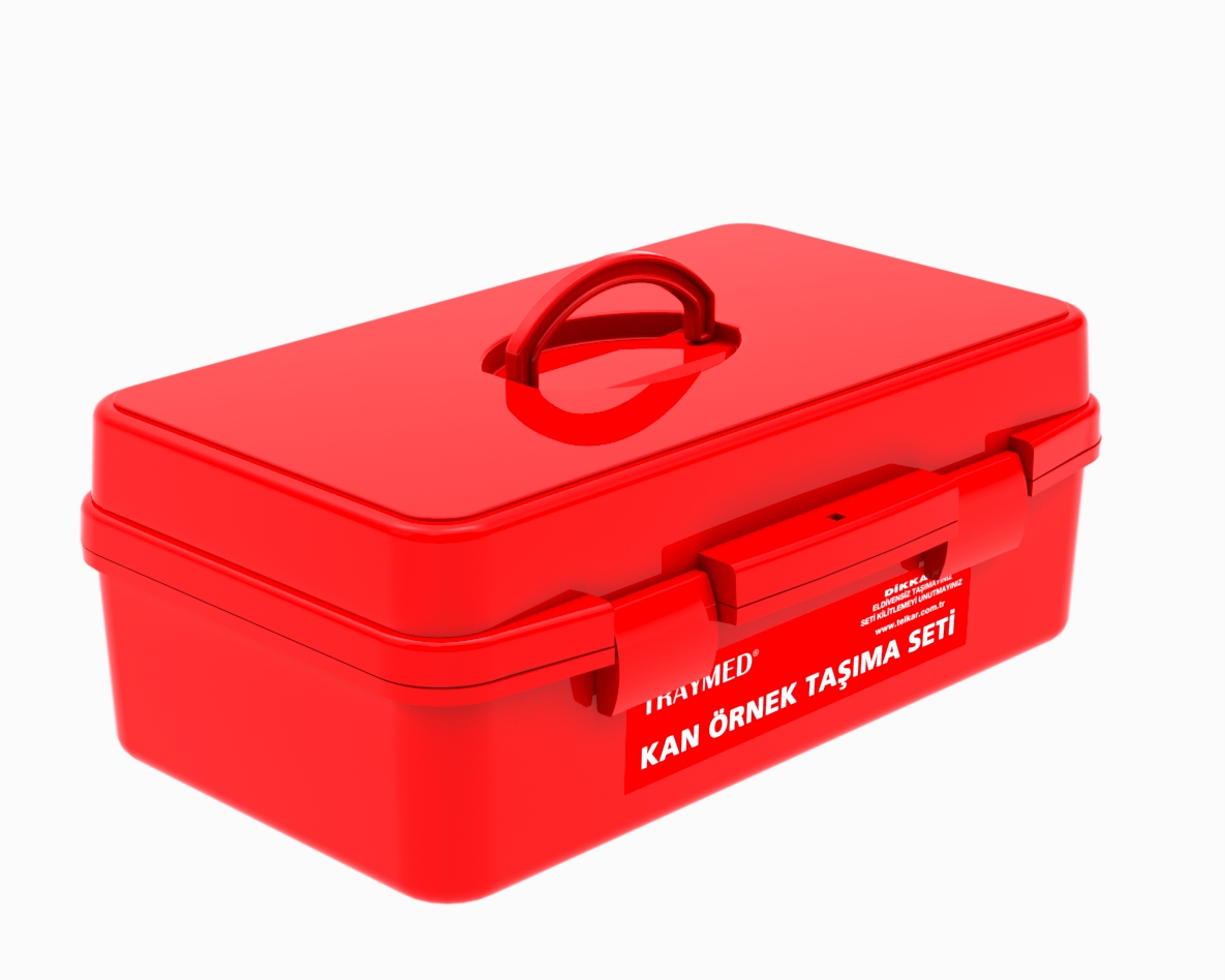 High-quality reusable medical supplies blood sample transport carrying bag container with inner shelf