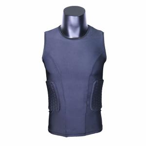 China Sleeveless Compression Sports Clothing Cool Padded Compression Vest Unisex wholesale