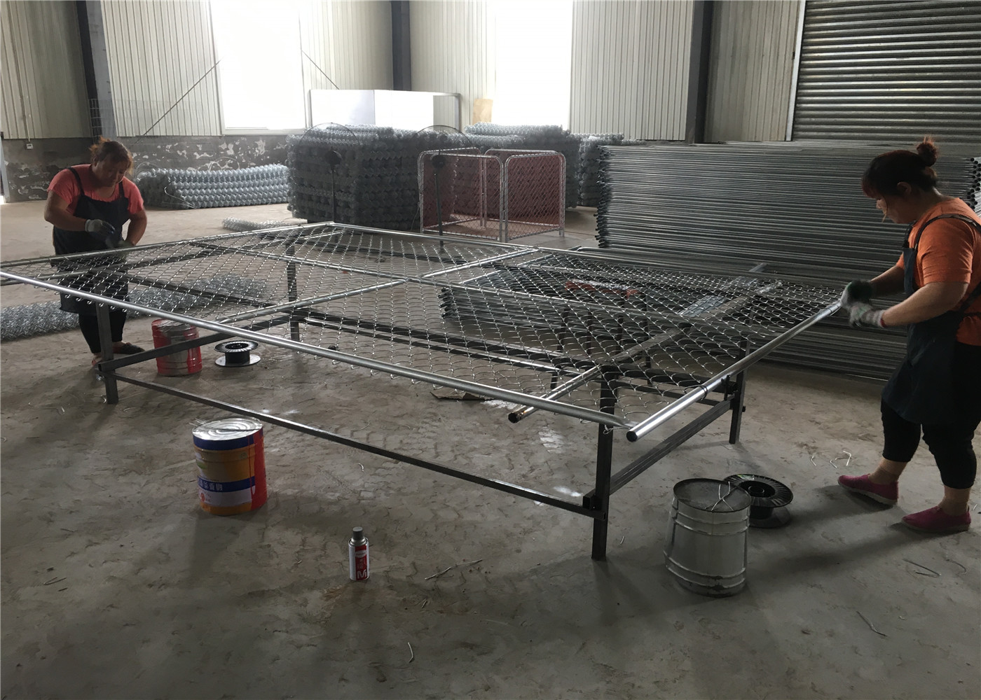 6'X12' TEMPORARY chain Link fence panels for construction building mesh 57mm x 57mm diameter 2.8mm