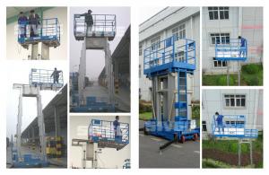 China Four Mast Two Men Work Aluminum Work Platform 8m Height 480kg Load Capacity wholesale