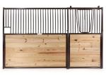 Freedom Horse Stalls | System Horse Stalls in black coating and bamboo wood