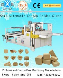 China Cardboard Box Paper Carton Making Machine , Folder Gluer Machine 4kw wholesale