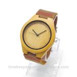carbonized bamboo watches with genuine leather ,oem watches
