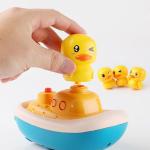 Gender-Neutral Summer Water Playing Toy Yellow Duck Electric Shower for 5-7