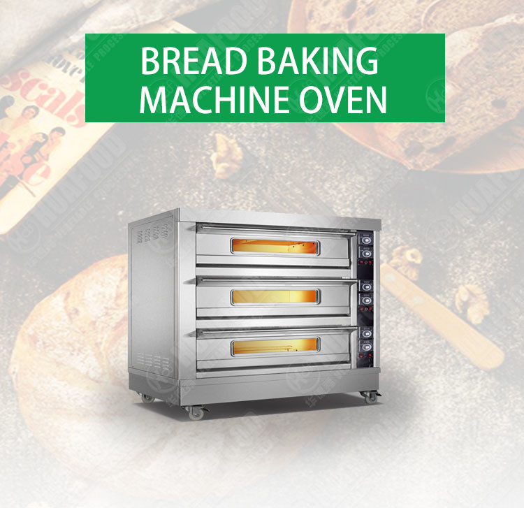 Commercial Automatic Food Processing Machines Electric Bread Baking Oven Equipment