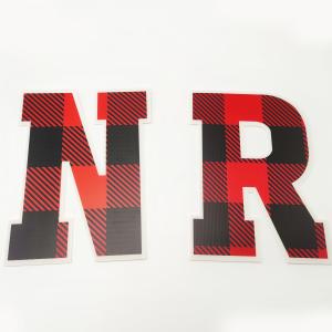 China 2mm Corrugated Plastic Christmas Decorations Antibiosis Letter Wall Decor wholesale