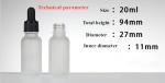 5ml Essential Oil Glass Dropper Bottle 100ml Frosted Tincture Bottles