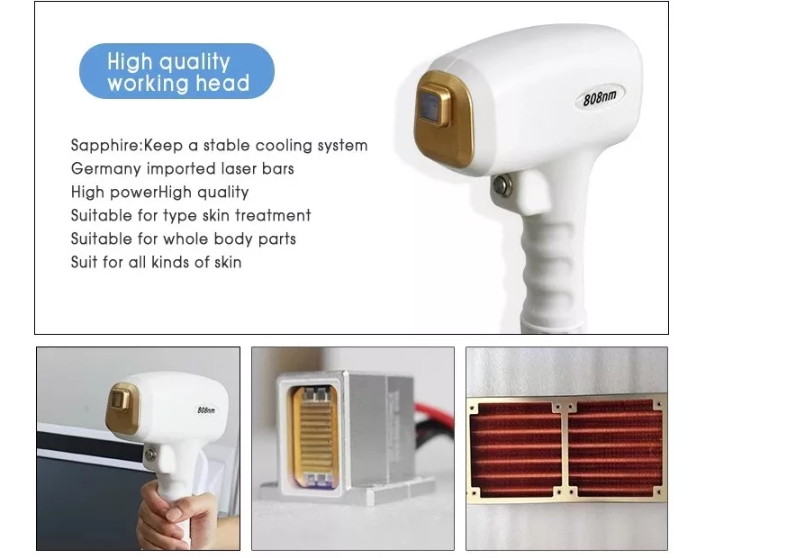 Hair Removal Laser Beauty Equipment 808nm Diode Painless Skin Rejuvenation