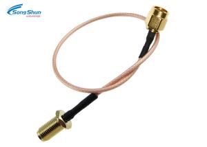 China 50ohm Antenna RF Cable Assemblies SMA Male Straight Plug Data Transmission wholesale