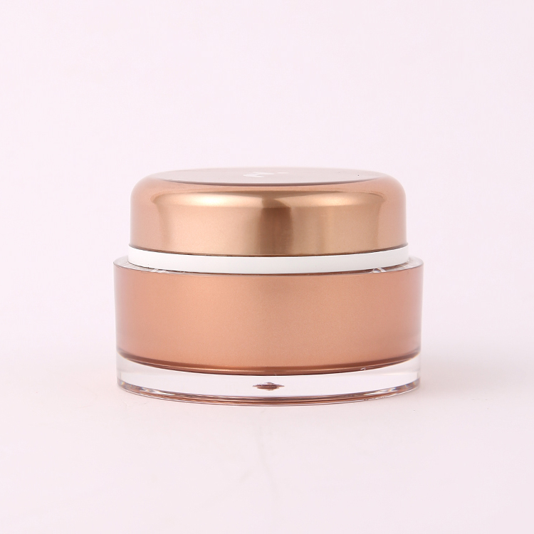 PP Double Wall Round Jar for Face Cream Sample 3g5g10g15g30g Black White Blue Pink Matte Custom Empty Plastic Nail Gel Jar