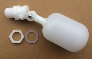 China 3/8'' Plastic Ball Float Valve , White Loft Tank Ballcock Valve wholesale