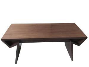 China Walnut wood veneer dark finish Wooden writing desk for hotel bedroom furniture,hospitality casegoods wholesale