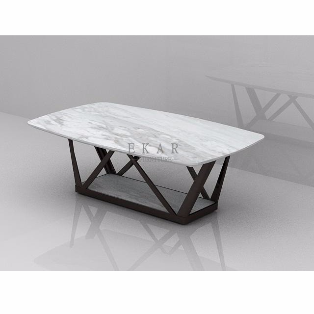 Italy Simple Style Modern Designs Rosa Gray Marble Coffee Table ZZ-S1710