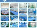 Green Blue Medical Disposable Clothing Non Toxic Nonwoven Round Neck Suits