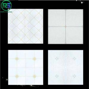 China Washing Room Suspended Artistic Clip In Metal Ceiling Tiles Smokeproof Waterproof wholesale