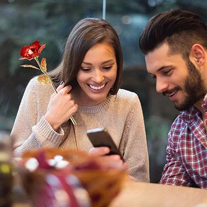 Hot Sale 24k Gold Plated Rose Reasonable Price Luxury Gold Foil Rose For Girlfriend Gift