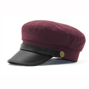 China Lightweight Unisex Military Cadet Cap Sea Captain Cap Fully Customizable wholesale