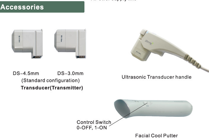 vertical hifu for lateral orbital region treatment with medical ce