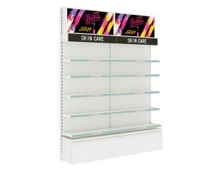 China Professional Makeup Display Stands / Wall Mounted Cosmetic Display Showcase wholesale