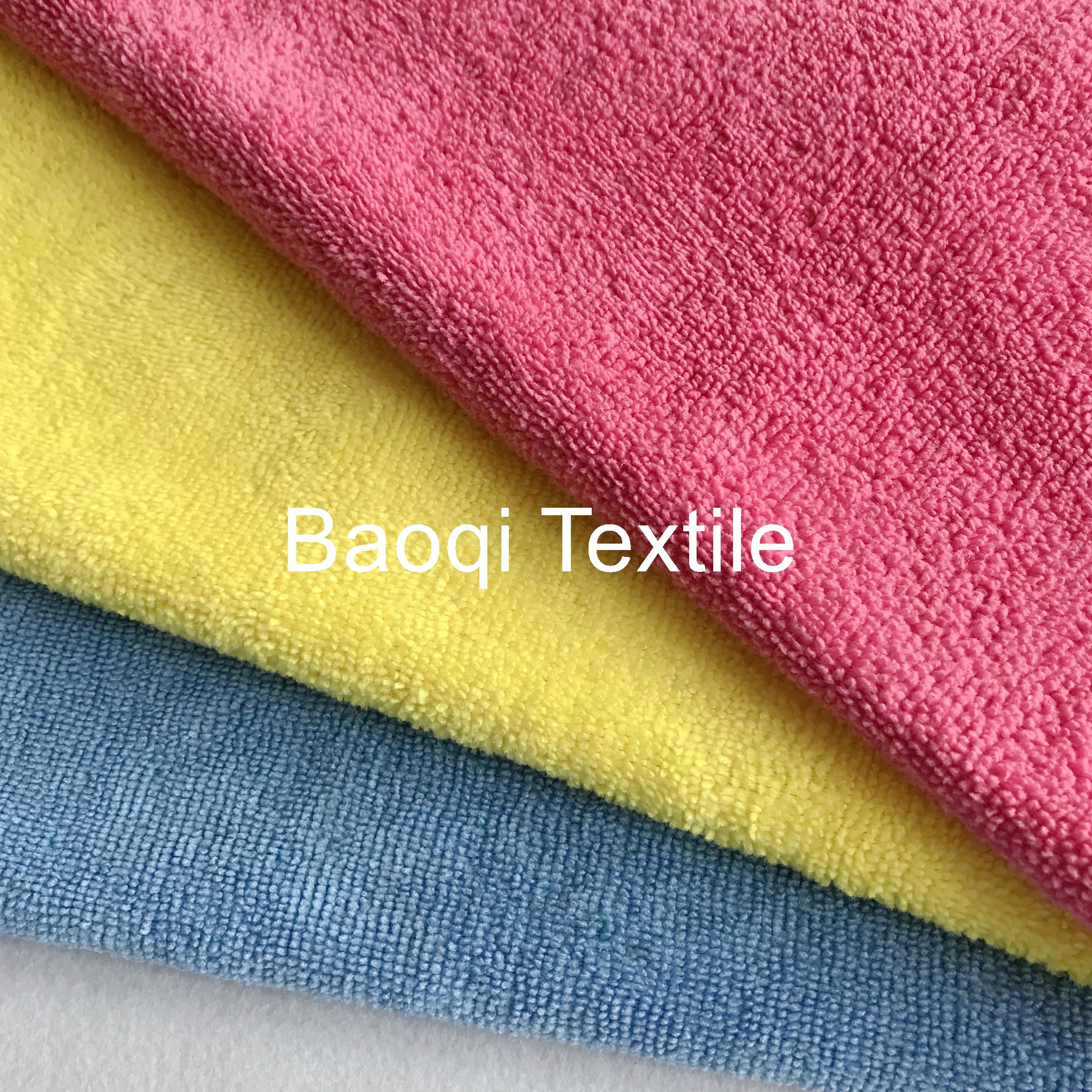 Chinese blue small size microfiber towel polyester cleaning towel/China wholesale microfiber towel for car cleaning