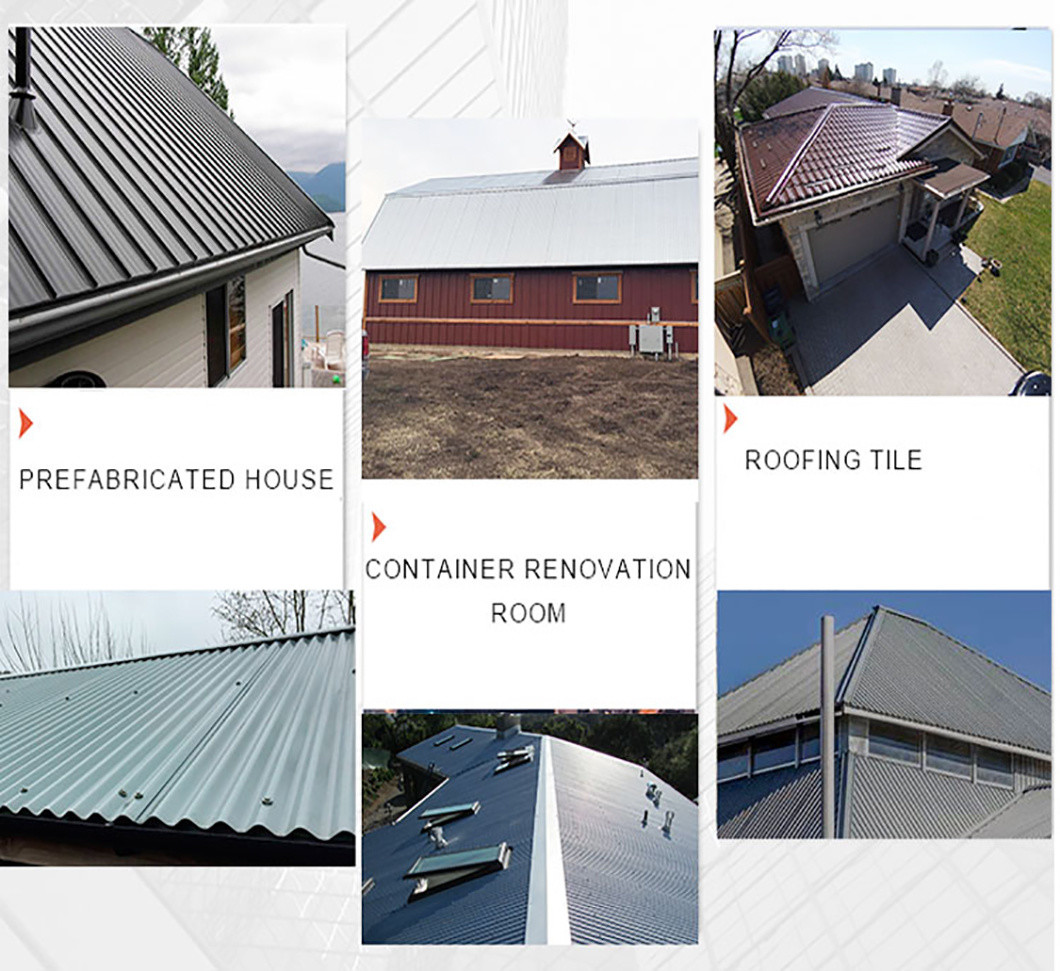 Galvanized Color Steel Roofing Sheet 2500mm DX51D Zinc Coated Metal
