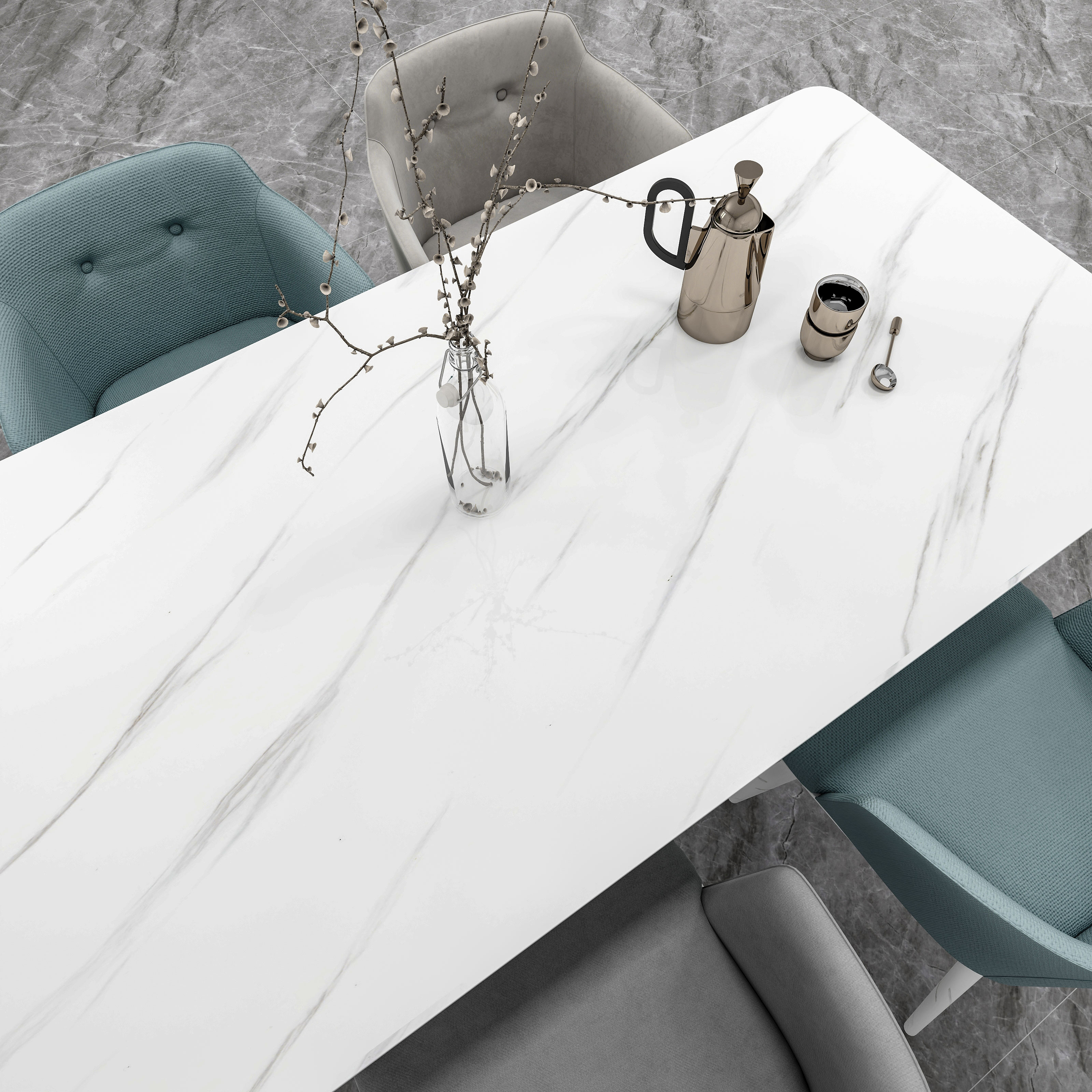 Marble Pattern PVC Sheet 3D Wallpaper for Home Decoration in Interiors Homes