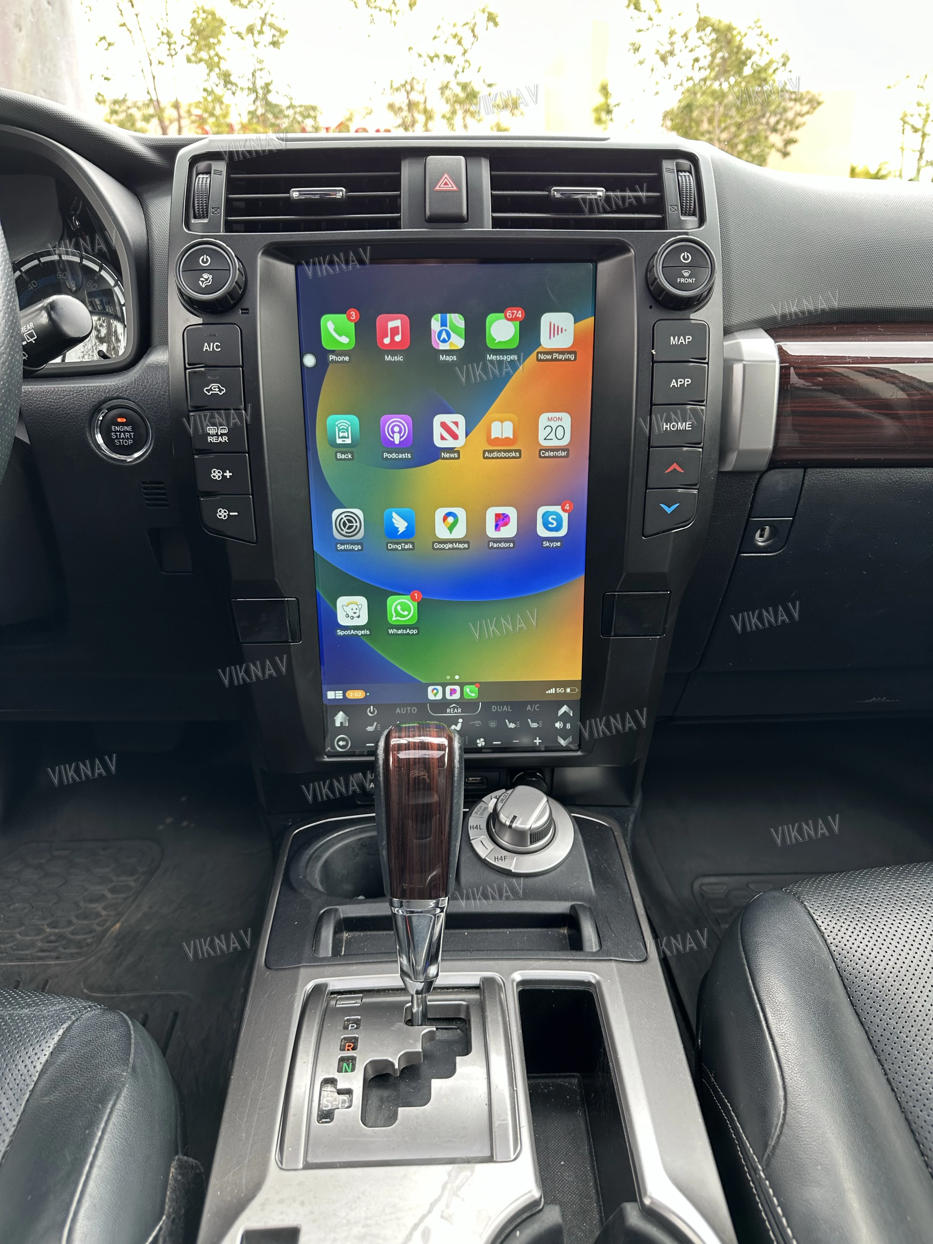 Auto Stereo Car Radio For Toyota 4Runner 2010-2023 Android Auto Carplay GPS Navigation Display Screen Multimedia player