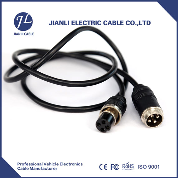 Car Rear View Reversing Camera 4 Pin Extension Cable 