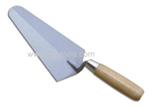 China Carbon steel blade bricklaying trowel with wooden handle wholesale