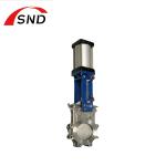 Stainless Steel Pneumatic Knife Gate Valve DN50-1000mm Used In Papermaking