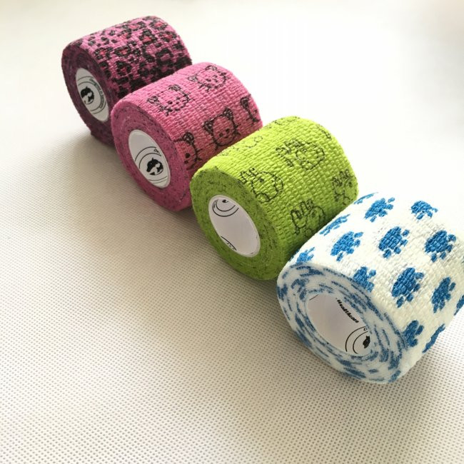 Elastic Medical Conflex Self Adhesive Wrap Bandage Light Cohesive Custom Logo Sport bandages with custom patterns