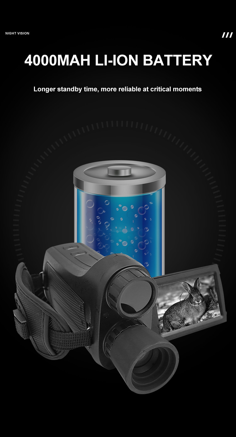 Infrared Digital Night Vision Camera handheld camera 4K HD Video 8X digital Zoom Long distance