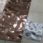 Embossed Stainless Steel Sheets Gold Mirror Finish For Hotels Villa Lobby