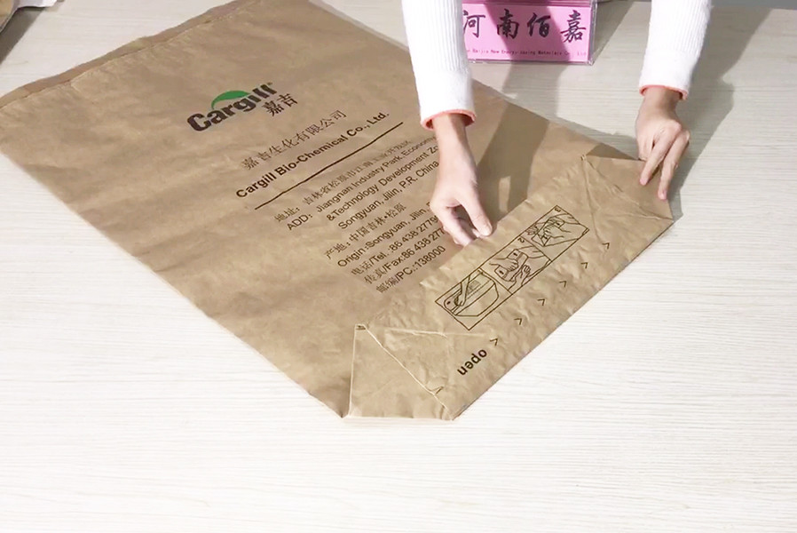 Powder Packaging Solutions Multiwall Kraft Paper Bags Custom Printed Sizes