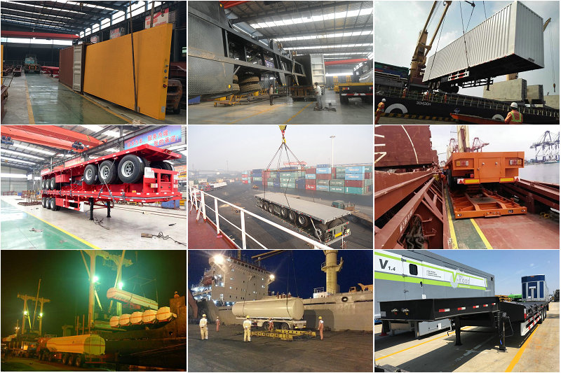 Fully Welded Chassis 3 Axles 45ft 40tons Flatbed Trailers for Flexible Cargo Delivery