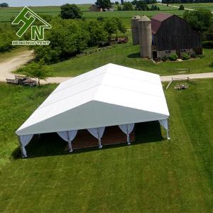China SGS Certified 40*100ft Waterproof Garden Marquee Aluminum Frame 500 People Capacity wholesale