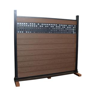 China Plastic Timber Composite WPC Fence Panels Sustainable UV Resistant wholesale