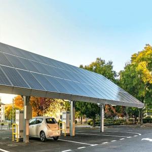 China 10KW 30KW Landscape Carport Solar Systems 42m/s Max Wind Speed wholesale