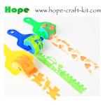 Kids DIY Hobby Acrylic Watercolor Painting Art Craft Plastic Handle Foam Paint