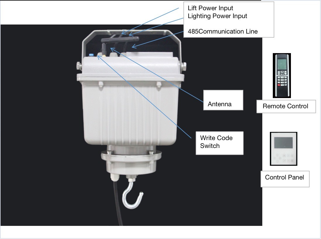 Motorised Electric Chandelier Lifter Raising And Lowering