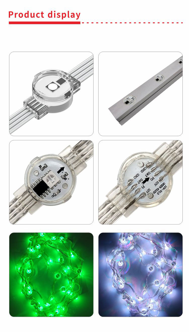 rgbw ed gemstone pixel lights outdoor waterproof permanent led point light