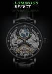 KINYUED Tourbillon mechanical movement waterproof wrist watches one year