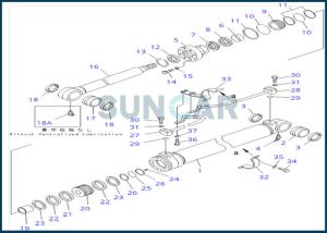 China 707-99-25840 7079925840 Boom Cylinder Service Kit For KOMATSU wholesale