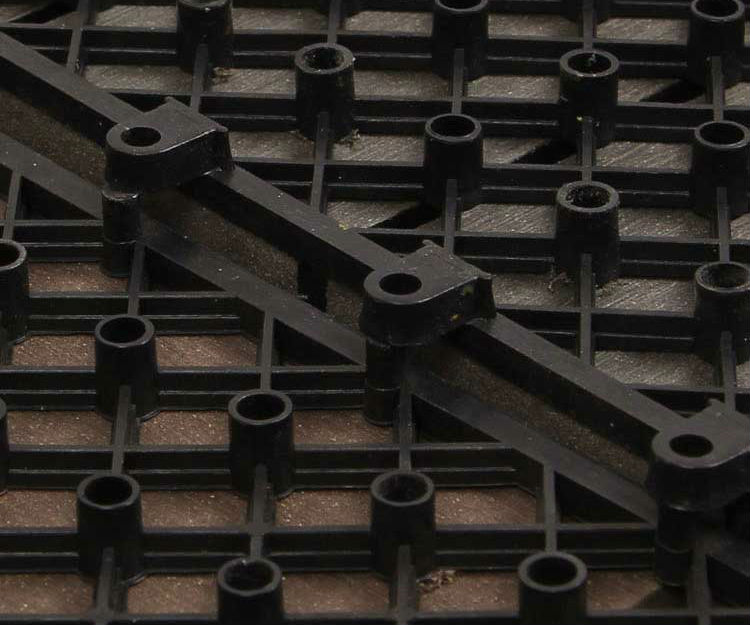 Anti Pests WPC DIY Decking 140 X 40mm Hollow Diy Composite Decking Tiles