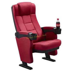 China Comfortable High Density Foam Cinema Theatre Seats With Cup Holder wholesale