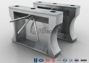 China Semi Automatic RFID Tripod Security Gates Entrance Stainless Steel wholesale