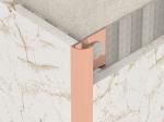 Bright Metal 0.6mm Stainless Steel Quarter Round Trim For Round Angle