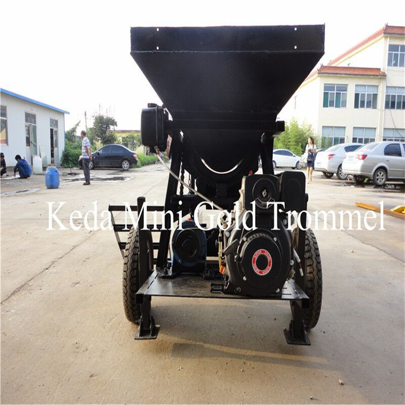 Movable 30TPH Gold Mining Machine Gold Mining Wash Plant Trommel